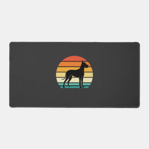 Alfrombrillas De Escritorio Gran Danés Silueta de Perro Atardecer Retro