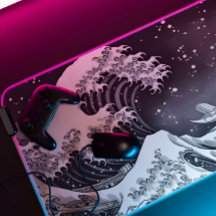 Gran ola negra y blanca