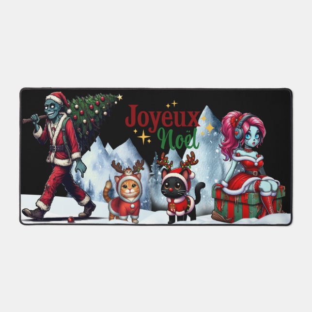Alfrombrillas De Escritorio Grand Tapis de souris | Temps des fêtes (Anverso)