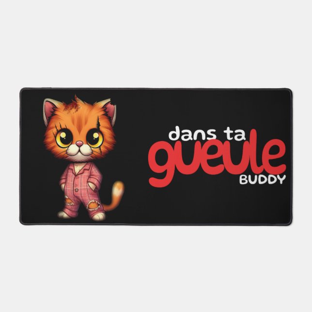 Alfrombrillas De Escritorio Grand Tapis de souris | Zombie Minou (Anverso)