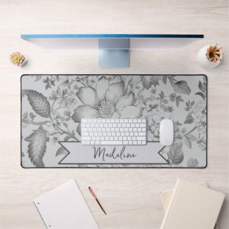 Alfrombrillas De Escritorio Gray Vintage Chinoiserie Floral