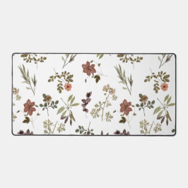 Alfrombrillas De Escritorio Green Burgundy Wildflower 