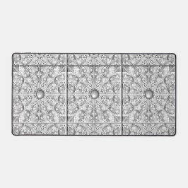 Alfrombrillas De Escritorio Gris de encaje cerámico