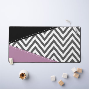 Alfrombrillas De Escritorio Gris Zigzag, Gris Chevron, Zigzag Pattern, Púrpura