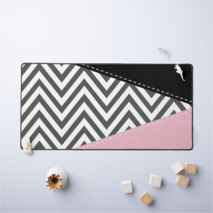 Alfrombrillas De Escritorio Gris Zigzag, Gris Chevron, Zigzag Pattern, Rosa