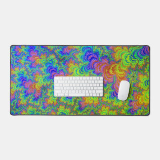 Alfrombrillas De Escritorio Groovy Colorido Boho Hippie Trippy Arcoíris Fracta