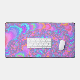 Alfrombrillas De Escritorio Groovy Colorido Fluorescente Trippy Espiral Fracta