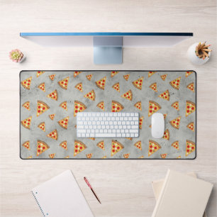 Alfrombrillas De Escritorio Guay pizza slices patrón gris vintage