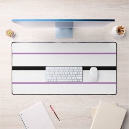 Alfrombrillas De Escritorio Guay Slender Black Purple Carreras Strips On White