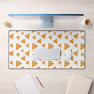 Alfrombrillas De Escritorio Guay y el patrón de pizzas divertidas en blanco