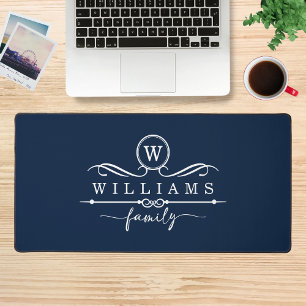 Alfrombrillas De Escritorio Guión blanco de nombre de familia de Personalizado