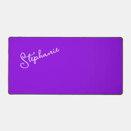 Alfrombrillas De Escritorio Guión de nombre personalizado púrpura minimalista 