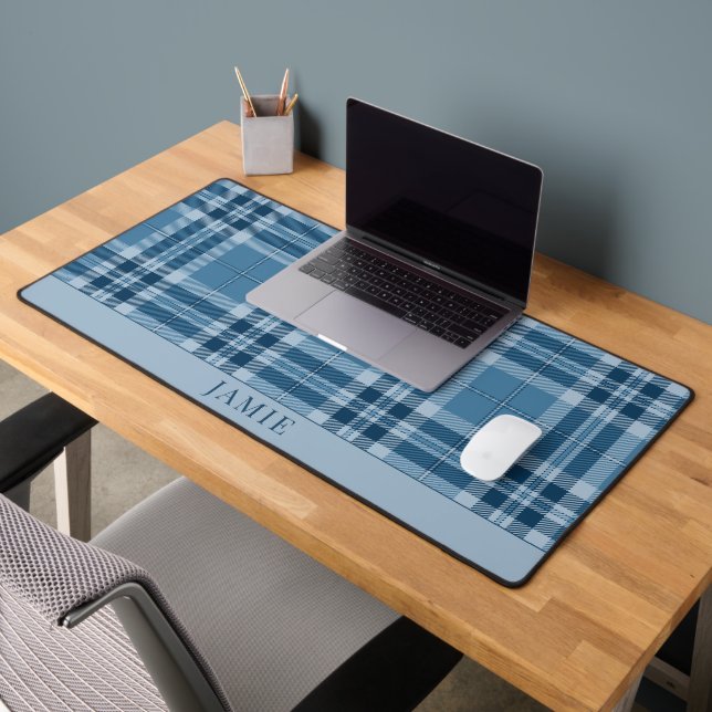 Alfrombrillas De Escritorio Guy's Dorm Room Blue Plaid (Oficina 2)