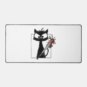 Alfrombrillas De Escritorio Halloween del Béisbol de Gato Negro