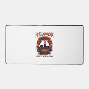 Alfrombrillas De Escritorio Halloween Es Mejor Alpaca Calaveras Naranjas Araña