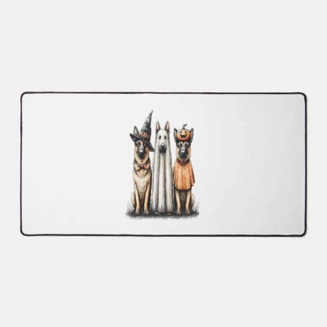 Alfrombrillas De Escritorio Halloween Ghost Golden Retriever Dog (Anverso)