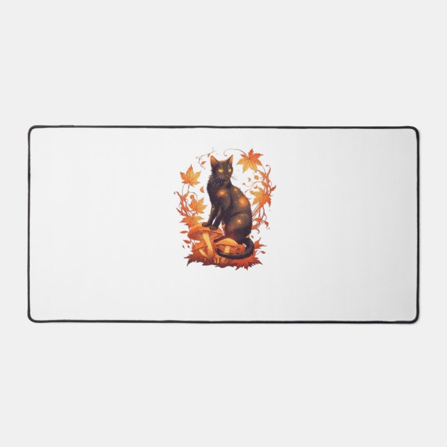 Alfrombrillas De Escritorio Halloween, Gorra de brujas del gato Pastel de  (Anverso)