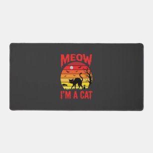 Alfrombrillas De Escritorio Halloween Meow Soy un Gato Atardecer Retro