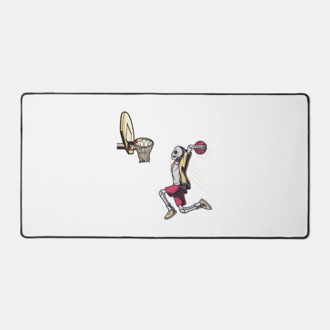 Alfrombrillas De Escritorio Halloween Skeleton Basketball Player Costume Skull (Anverso)