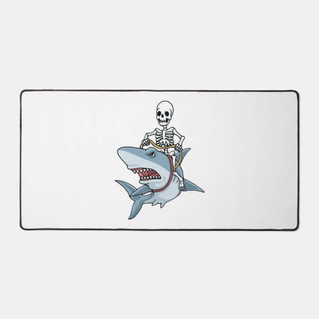 Alfrombrillas De Escritorio Halloween Skeleton Shark regalo de Halloween (Anverso)