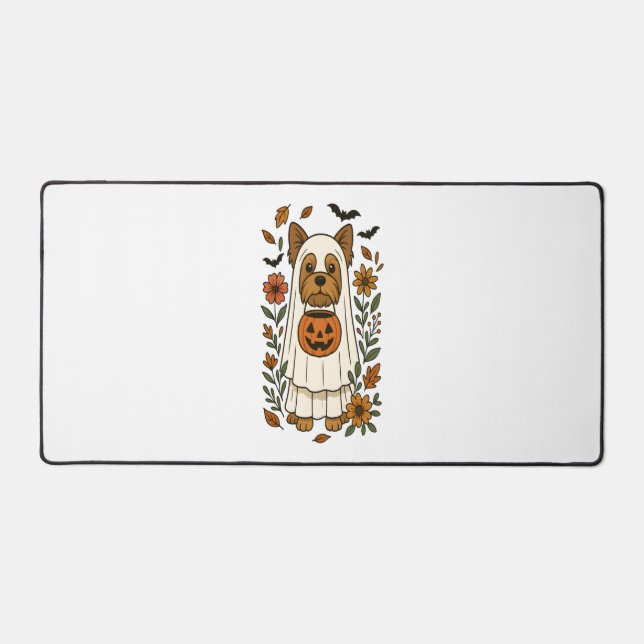 Alfrombrillas De Escritorio Halloween Yorkshire Terrier Floween (Anverso)