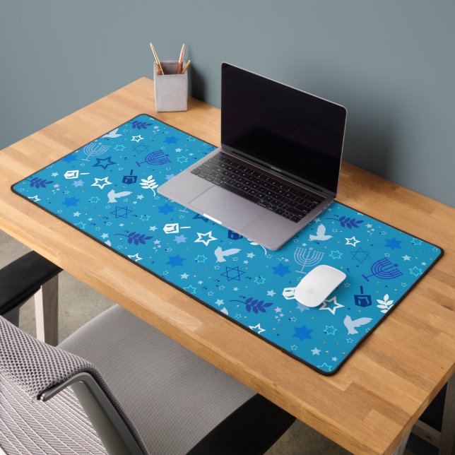 Alfrombrillas De Escritorio Hanukkah Stars Desk Mat (Oficina 2)