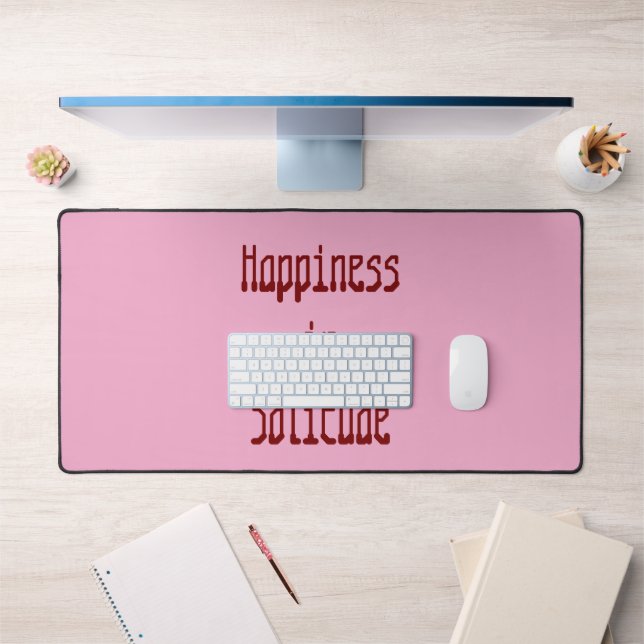 Alfrombrillas De Escritorio Happiness in Solitude Desk Mat (Oficina 1)