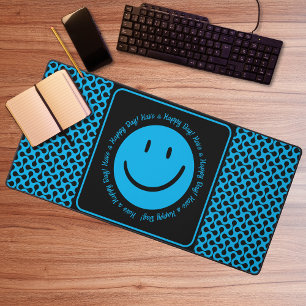 Alfrombrillas De Escritorio Happy Blue Smile Desk Mat