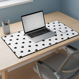 Alfrombrillas De Escritorio Happy Valentine’s Day Black Heart Design 