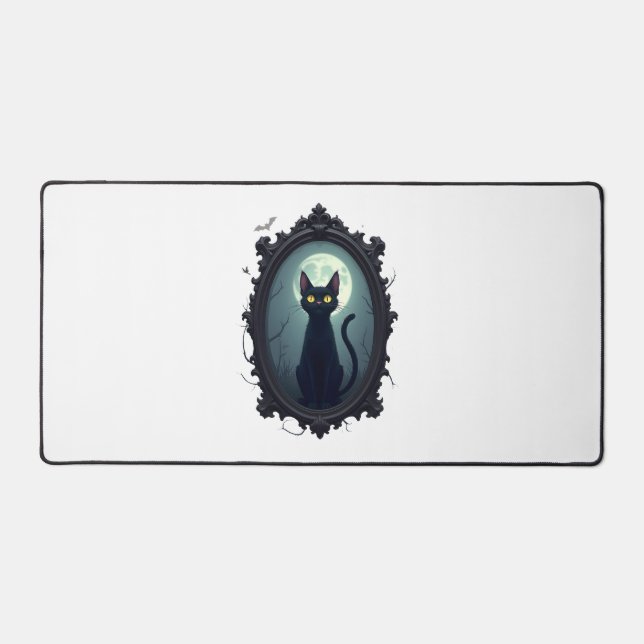 Alfrombrillas De Escritorio Haunted Cat Mirror (Anverso)