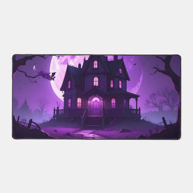 Alfrombrillas De Escritorio 🖤 Haunted Moonlight – Desk Mat (Anverso)