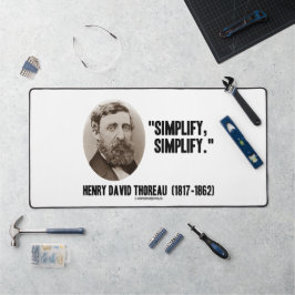 Alfrombrillas De Escritorio Henry David Thoreau Simplifica la oferta