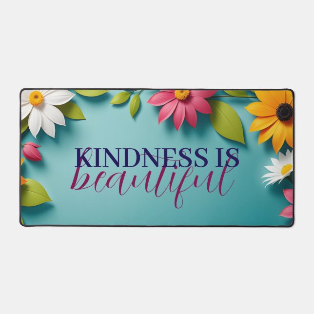 Alfrombrillas De Escritorio Hermosa alfombra de escritorio de motivos florales (Anverso)