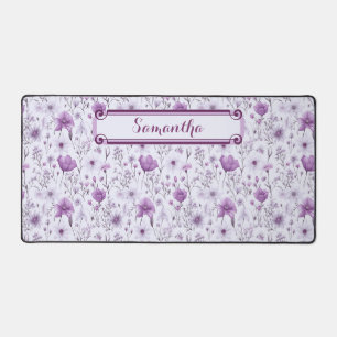 Alfrombrillas De Escritorio Hermosa lavanda y floral rosa