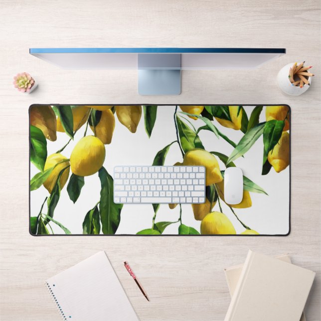 Alfrombrillas De Escritorio Hermoso diseño de limón tropical - alfombra de esc (Oficina 1)