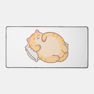 Alfrombrillas De Escritorio Hermoso Gato Naranja Atigrado Durmiendo Almohada