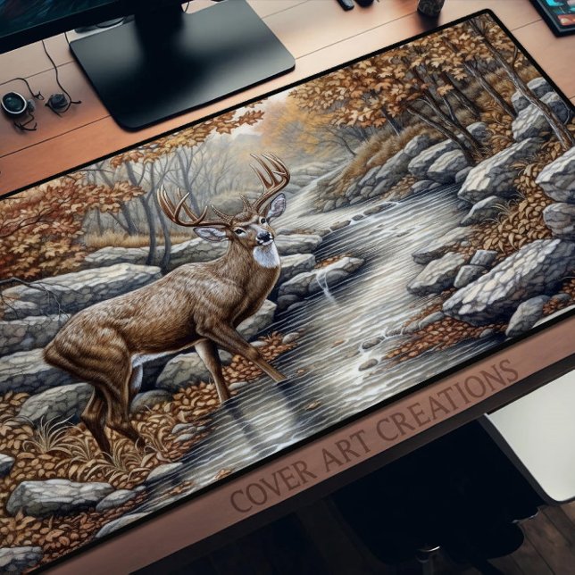 Alfrombrillas De Escritorio Hermoso Venado Majestuoso En El Brook, (Subido por el creador)