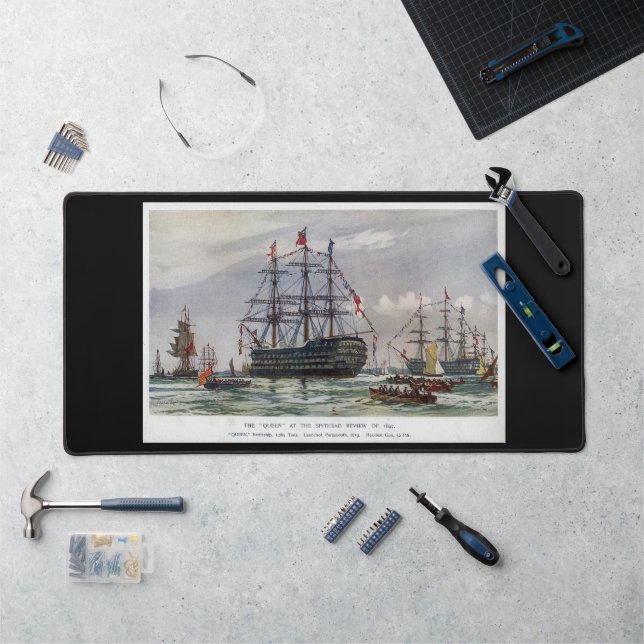 Alfrombrillas De Escritorio HMS Queen Battleship 1839 (Puesto de trabajo)