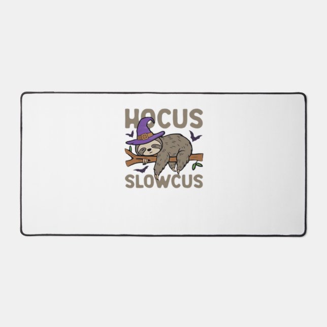 Alfrombrillas De Escritorio Hocus Slowcus Funny Halloween Sloth Classic T-Shir (Anverso)
