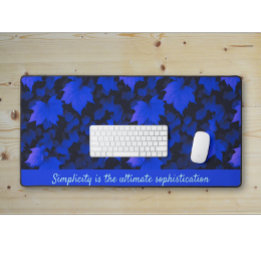 Alfrombrillas De Escritorio Hojas otoñales azules tranquilas