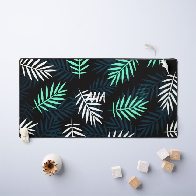 Alfrombrillas De Escritorio Hojas tiernas florecientes (Mesa para niños)