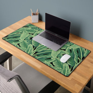 Alfrombrillas De Escritorio Hojas tropicales verdes de plátano