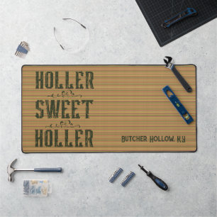 Alfrombrillas De Escritorio Holler Sweet Holler Rustic Personalizado Craft Mat