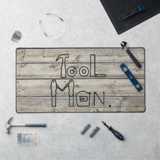 Alfrombrillas De Escritorio Hombre de herramienta rústica en la mesa de diseño