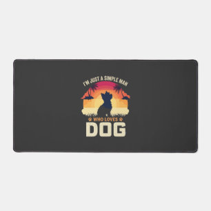 Alfrombrillas De Escritorio Hombre Simple Que Ama Silueta De Perro Atardecer P