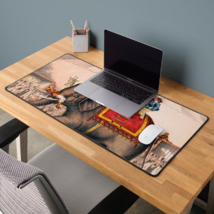 Alfrombrillas De Escritorio Hombres Actuando En Circo Con Un Elefante.