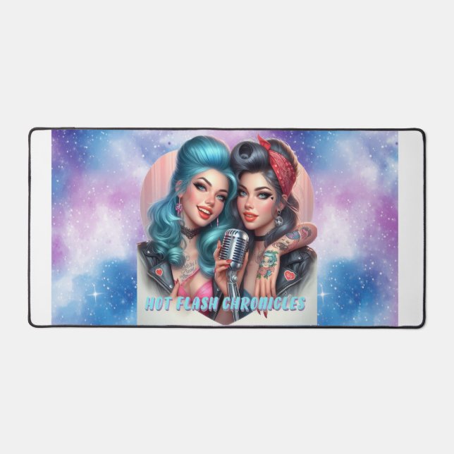 Alfrombrillas De Escritorio Hot Flash Crónicas Retro Gran Mousepad de juegos (Anverso)