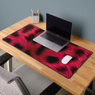 Alfrombrillas De Escritorio Hot Pink Leopard Print Faux 