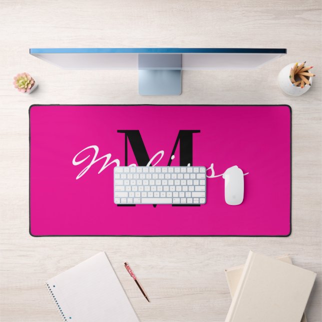 Alfrombrillas De Escritorio Huge computer mouse pad with custom monogram (Oficina 1)