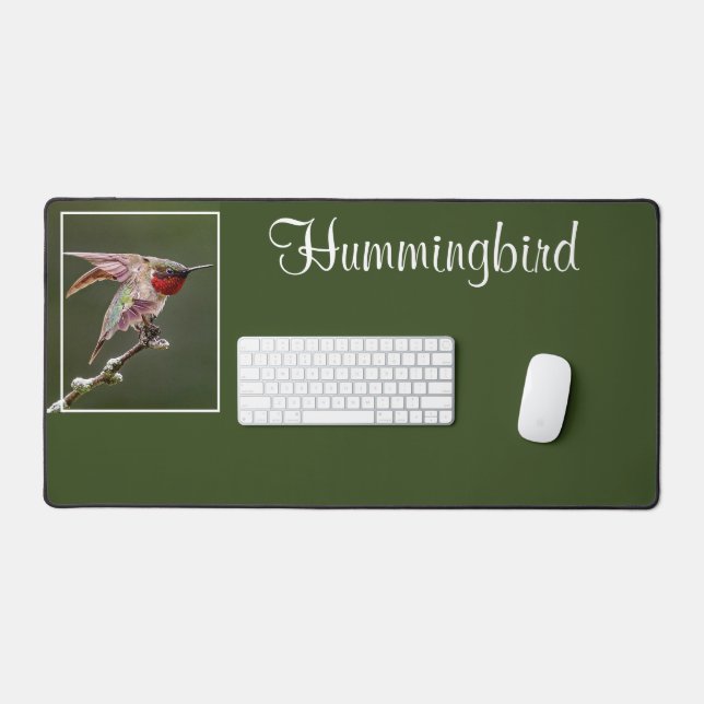 Alfrombrillas De Escritorio Hummingbird Stretches Textos (Teclado y ratón)
